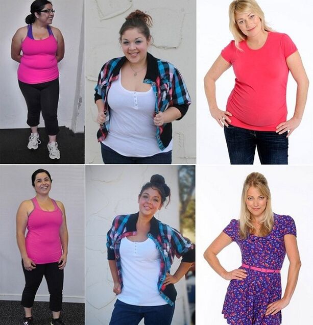 imágenes antes y después de perder peso con la dieta Maggi